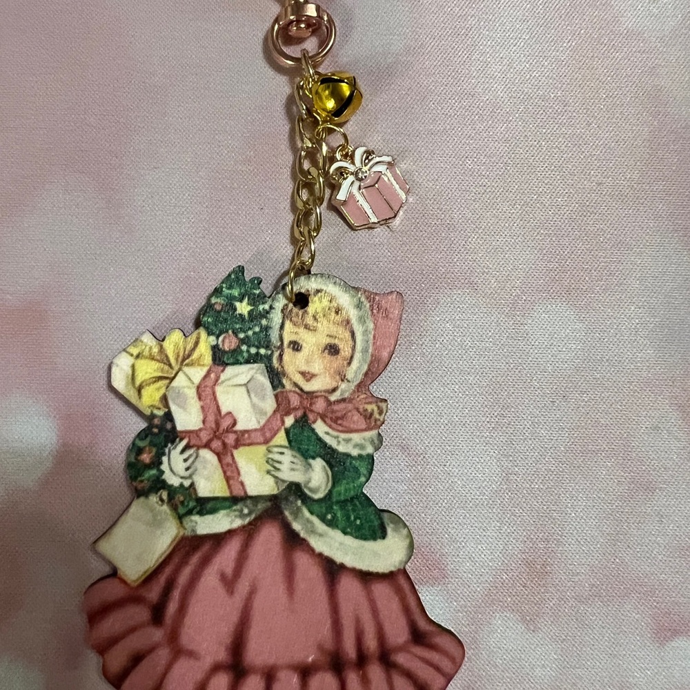 Vintage Style Christmas Retro Keychain